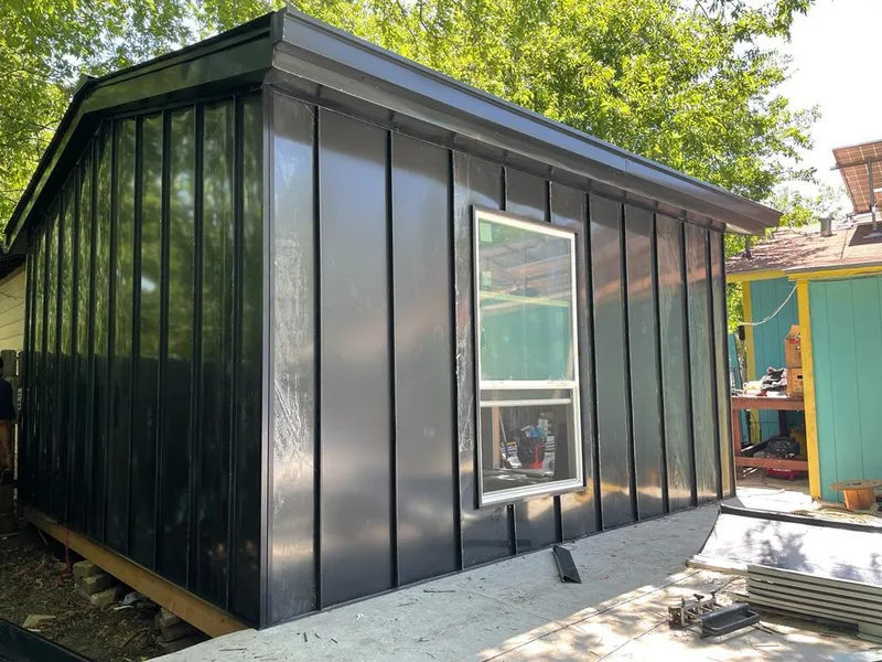 Black standing seam metal wall panels for Metal Roof Installation in Groveport